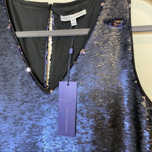 Rebecca Minkoff Mini Sequence Sleeveless Dress - Picture 8 of 16